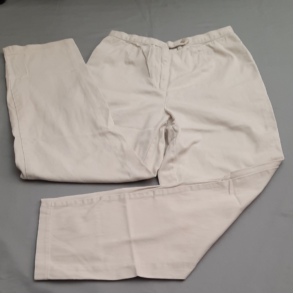 David Brooks Women's Light Cream Chinos - Size 8